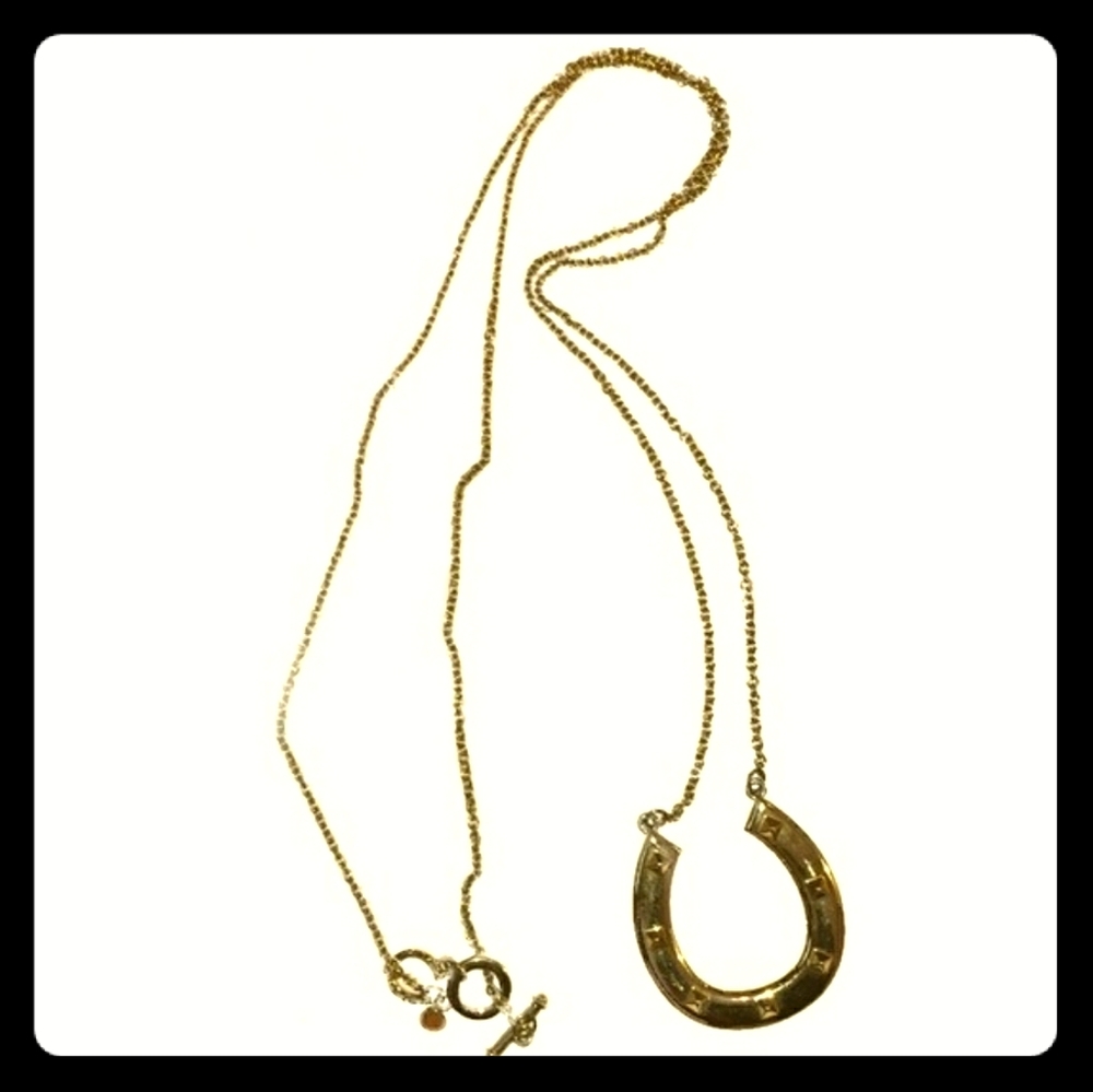 HOUSE OF HARLOW HorseShoe pendant necklace